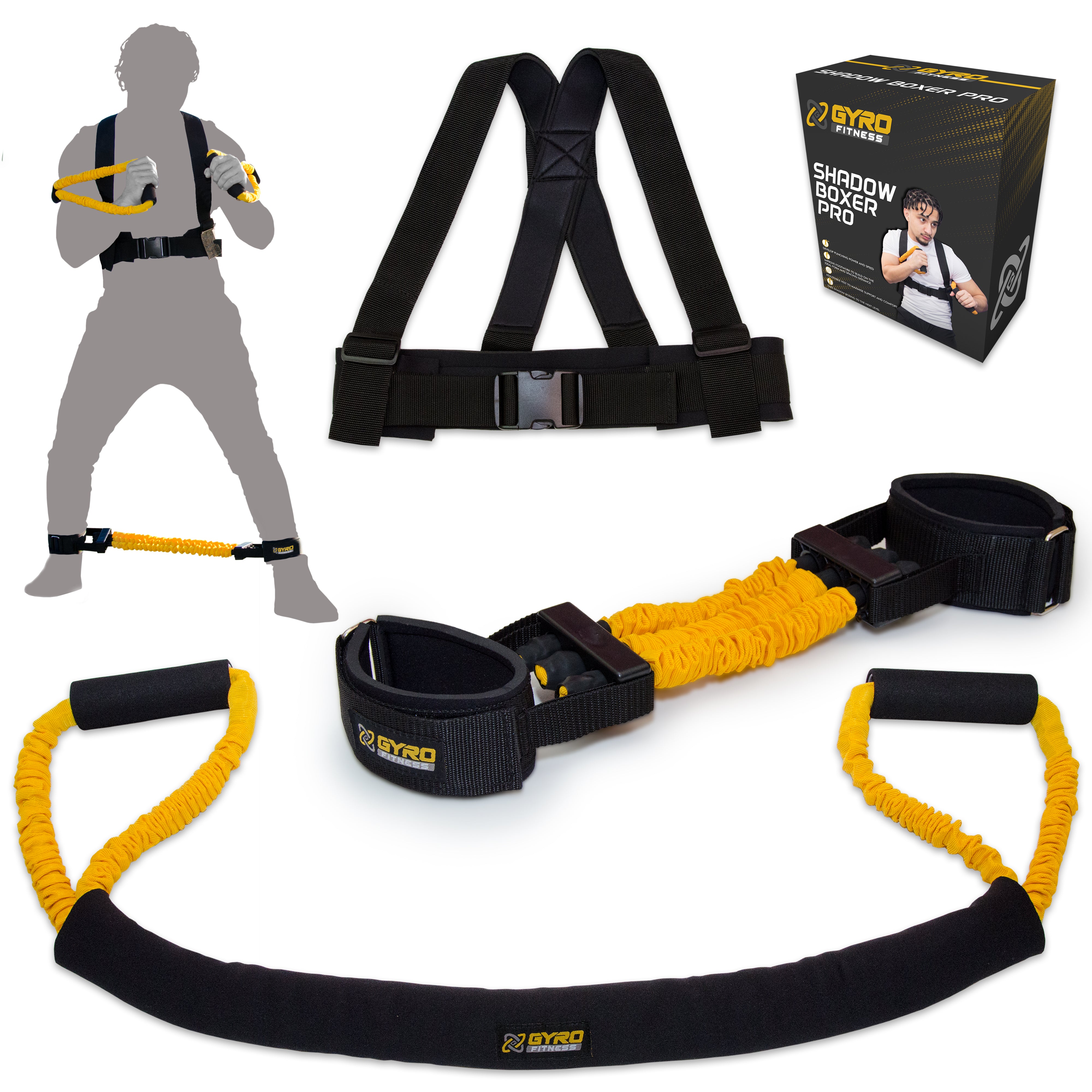 Shadow Boxer Pro Boxing Resistance Bands Gyro Fitness 0743